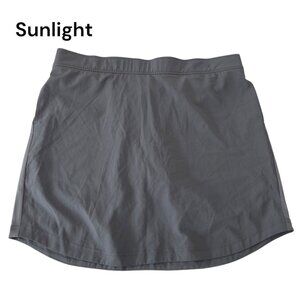 Eddie Bauer Women SZ XXL Gray Athletic Skort Built-In Shorts Stretchy Activewear